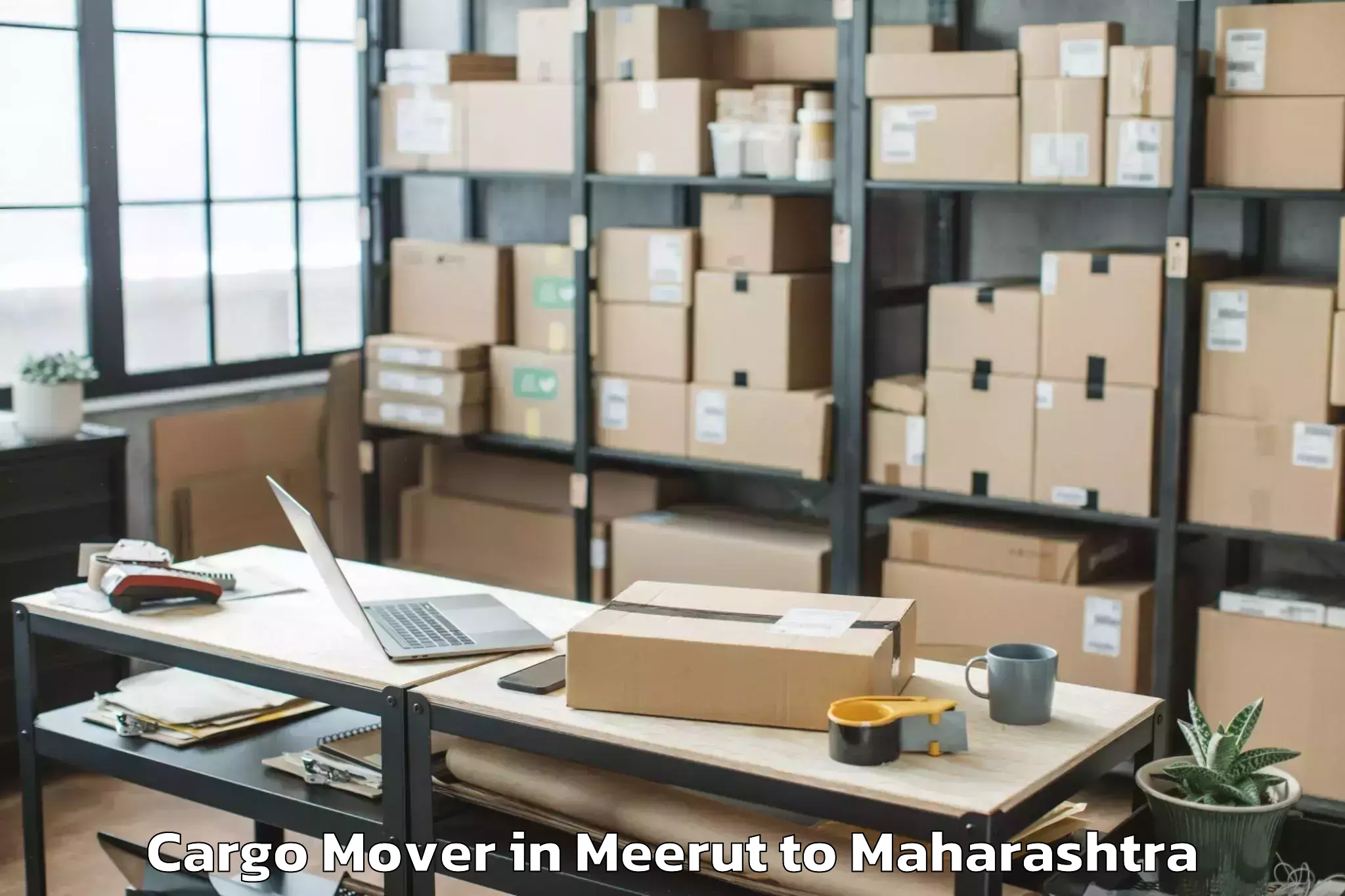 Book Meerut to Mhasala Cargo Mover